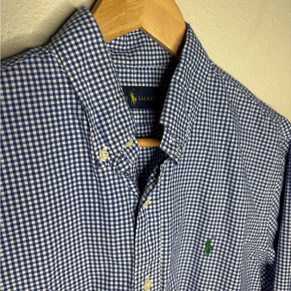 Ralph Lauren Blue Checkered Men's Shirt - Picture 1 of 4